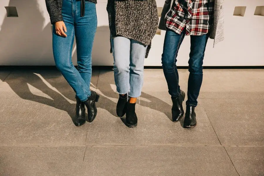 how to wear ankle boots with jeans