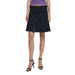 A-line black skirt with floral pattern above the knee by Desigual for women