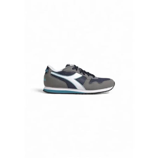 Athletic sneaker in gray, white, and blue by Diadora for men