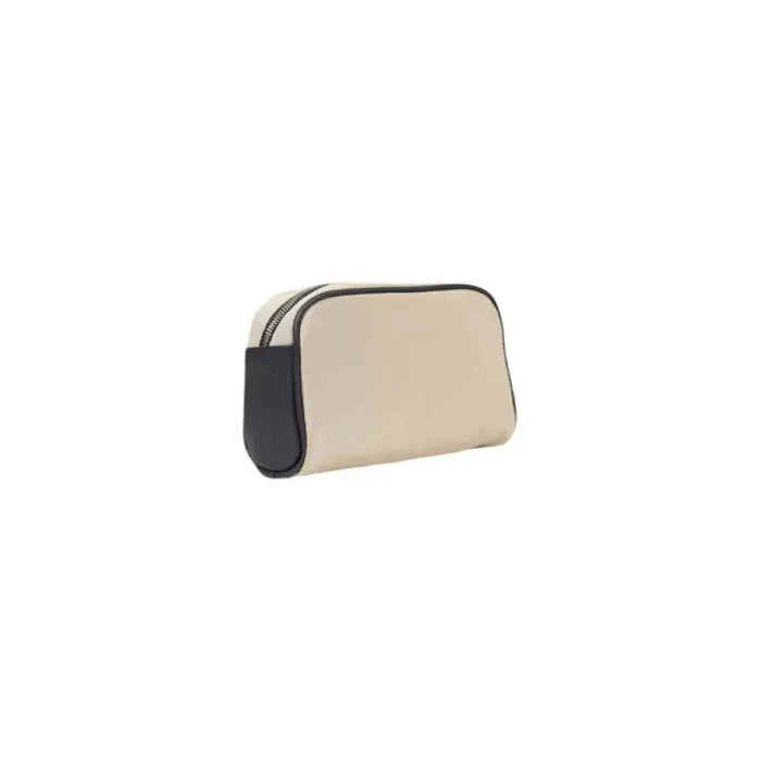 Beige and black leather cosmetic bag with curved edges from Antony Morato Cross Body Bag