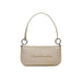 Beige Calvin Klein Jeans handbag with short strap and metal rings for women