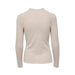 Beige long-sleeved fitted top with frayed details from Only - Only Women Knitwear collection