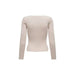 Beige long-sleeved fitted sweater from Only Women Knitwear for stylish comfort