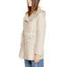 Morgan De Toi Women Beige Trench Coat with Belt and Collar