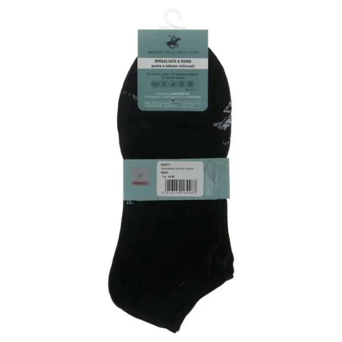 Black ankle sock with product label from Beverly Hills Polo Club Men Underwear