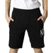 Black Armani Exchange (AX) shorts with side pockets and elastic waistband