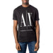 Black Armani Exchange t-shirt with large AX logo available in Armani Exchange Men T-Shirt collection