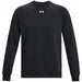 Black Under Armour crewneck sweatshirt for men, ideal for fall and winter wear