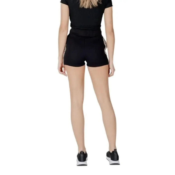 Guess Active Women Black Shorts with Laces perfect for athletic activities and workouts