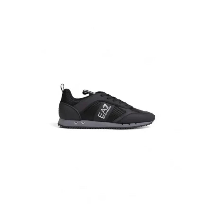 Black EA7 athletic sneaker featuring branding on the side from EA7 Men Sneakers collection