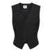 Black buttoned V-neck vest, ’ONLY’ brand label - Only Women Gilet