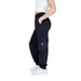 Black Calvin Klein cargo pants with side pocket and small logo for women