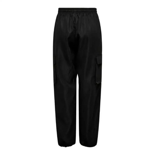 Black elastic cuff cargo pants from Only - Only Women Trousers collection