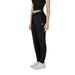 Black cotton jogger sweatpants with elastic cuffs and drawstring waist by Armani Exchange