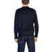 Black crew neck sweater displayed from the back in Antony Morato Men Knitwear collection