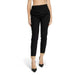 Black cropped dress pants with cuffed ankles and pointed heels by Alviero Martini Prima Classe