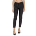 Black cropped dress pants with a slim fit silhouette by Sandro Ferrone for women