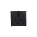 Black Guess designer wallet with monogram pattern and snap closure for women