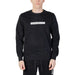 Black Emporio Armani sweatshirt with white logo on chest from Emporio Armani Men Sweatshirts