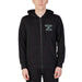 Emporio Armani Black Zip-Up Hoodie with Chest Logo - Emporio Armani Men Sweatshirts