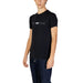 Black Emporio Armani t-shirt with silver logo for men from Emporio Armani Underwear