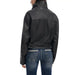 Black faux leather Desigual Women’s Blazer with zip for stylish elegance