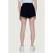 Black high-waisted shorts perfect with white sneakers - Guess Women Short