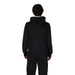 Black Hooded Sweatshirt viewed from behind, featuring Hydra Men’s Black Hooded Turtleneck