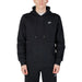 New Balance Men Sweatshirt in black, featuring a small chest logo on a hooded sweatshirt