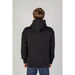 Person wearing a Black Tommy Hilfiger Hooded Sweatshirt, back view