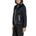 Blauer Women’s Black Long Hooded Jacket for Spring and Summer, stylish windbreaker