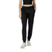 Black jogger sweatpants with elastic cuffs and drawstring waist by Armani Exchange