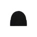 Black knit beanie hat with a folded brim from Calvin Klein Men Cap