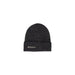 Black knit beanie with Amour embroidery, part of the Pieces Women Cap collection