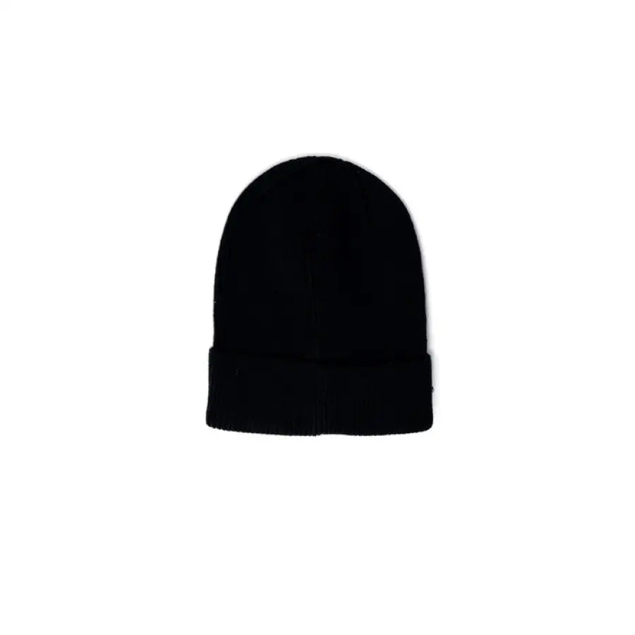 Tommy Hilfiger Jeans women’s black knit beanie hat with folded brim