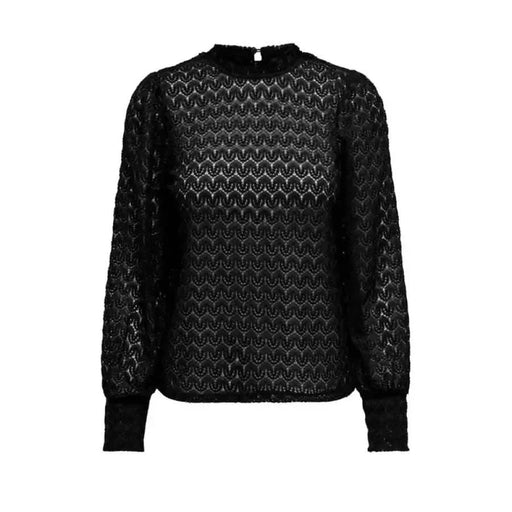 Urban style clothing - Jacqueline De Yong black lace top for women