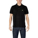 Black Lacoste Men’s Cotton Polo Shirt showcasing a classic and stylish design