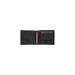 Black leather bifold Tommy Hilfiger men wallet with card slots and coin pocket