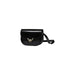 Black leather crossbody handbag with metallic clasp from Coccinelle Women Bag collection