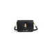 Black leather crossbody handbag with gold hardware from Love Moschino Women Bag