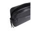 Black leather toiletry bag from Calvin Klein with zipper closure and stylish design