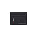 Black leather Tommy Hilfiger card holder with multiple slots, perfect for Tommy Hilfiger men