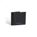 Black leather Tommy Hilfiger Men Wallet on a white background