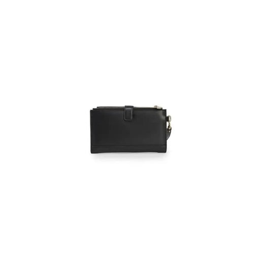 Guess - Black leather women’s wallet with clasp closure