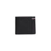 Tommy Hilfiger Men Wallet in black leather with red, white, and blue stripe detail on edge