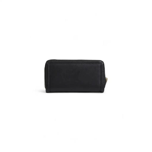 Black leather zip-around wallet with a rectangular shape from Armani Exchange Women’s Wallet