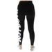 Black ’JUST DO IT’ Nike leggings for women with white print, perfect for active wear