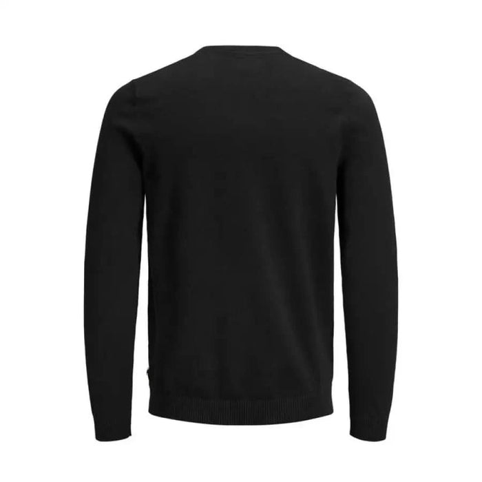 Black long-sleeved crew neck sweater from Jack & Jones Men Knitwear collection