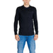 Black long-sleeved sweater over dark undershirt from Calvin Klein Jeans Knitwear