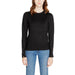 Black long-sleeved sweater with button details, Jacqueline De Yong Women Knitwear